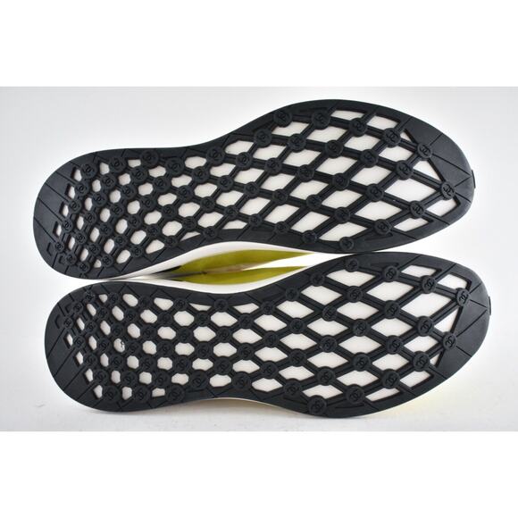 Chanel 22P Mens Ivory Grey Yellow CC Logo Low Top Lace Up Trainer Sneaker 44 11 - Picture 9 of 9